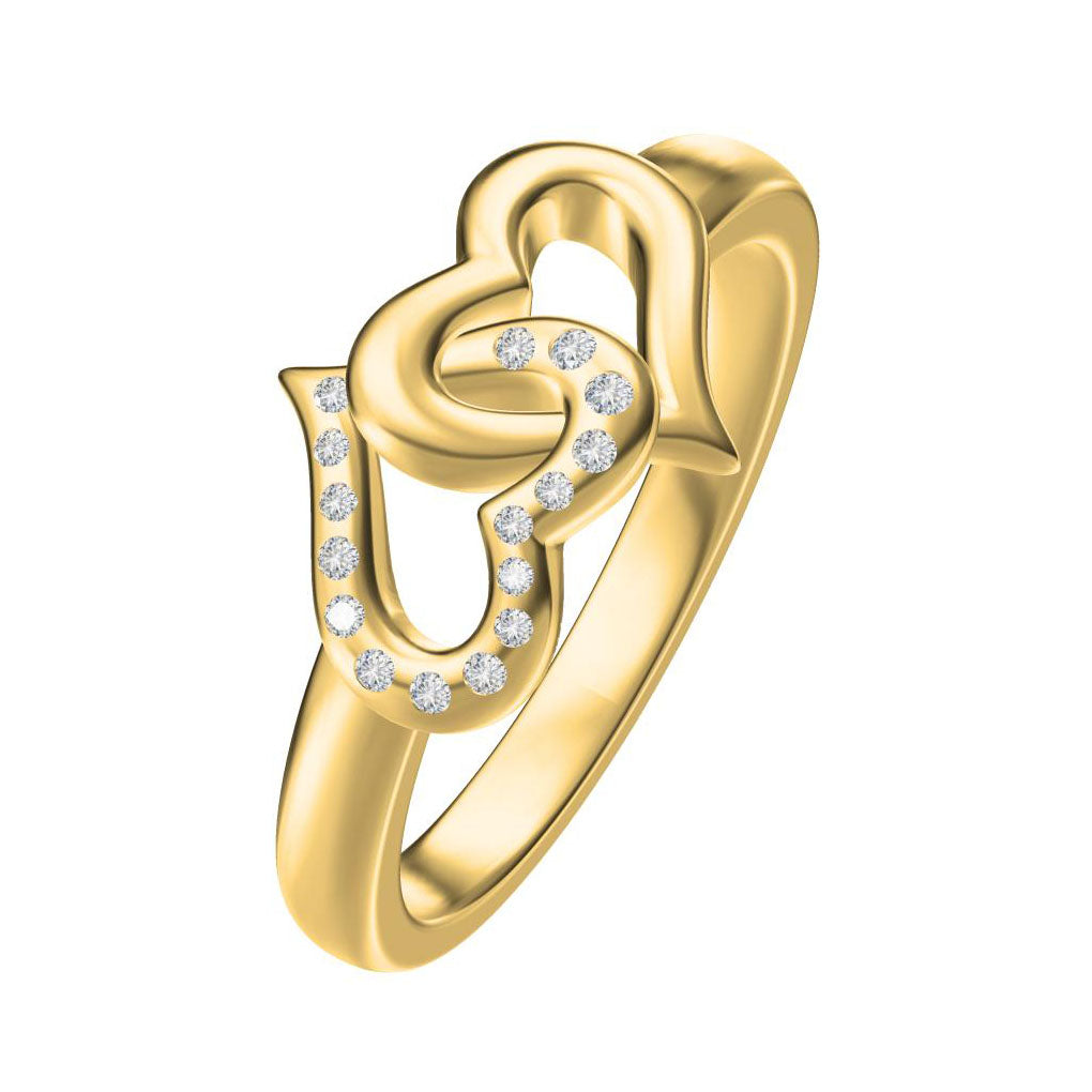 BJ-G33R3622 double heart-shaped ring