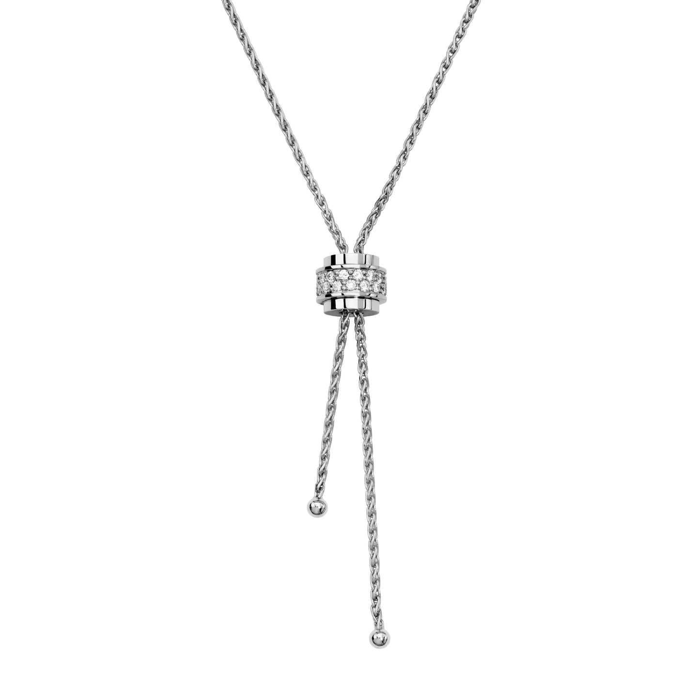 BJ-G33P0080 two-ring diamond pendant