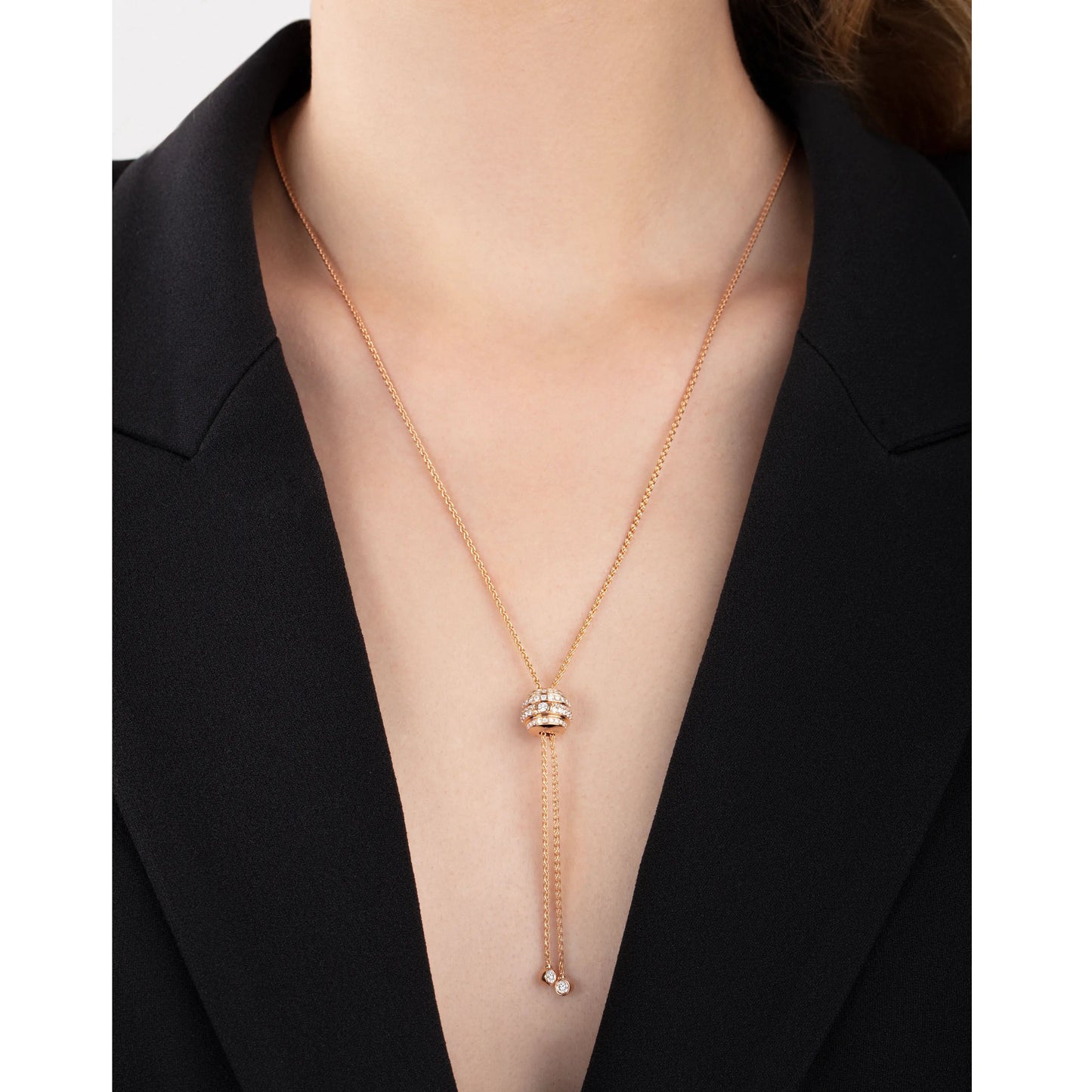 BJ-G33P0097 five-ring diamond pendant