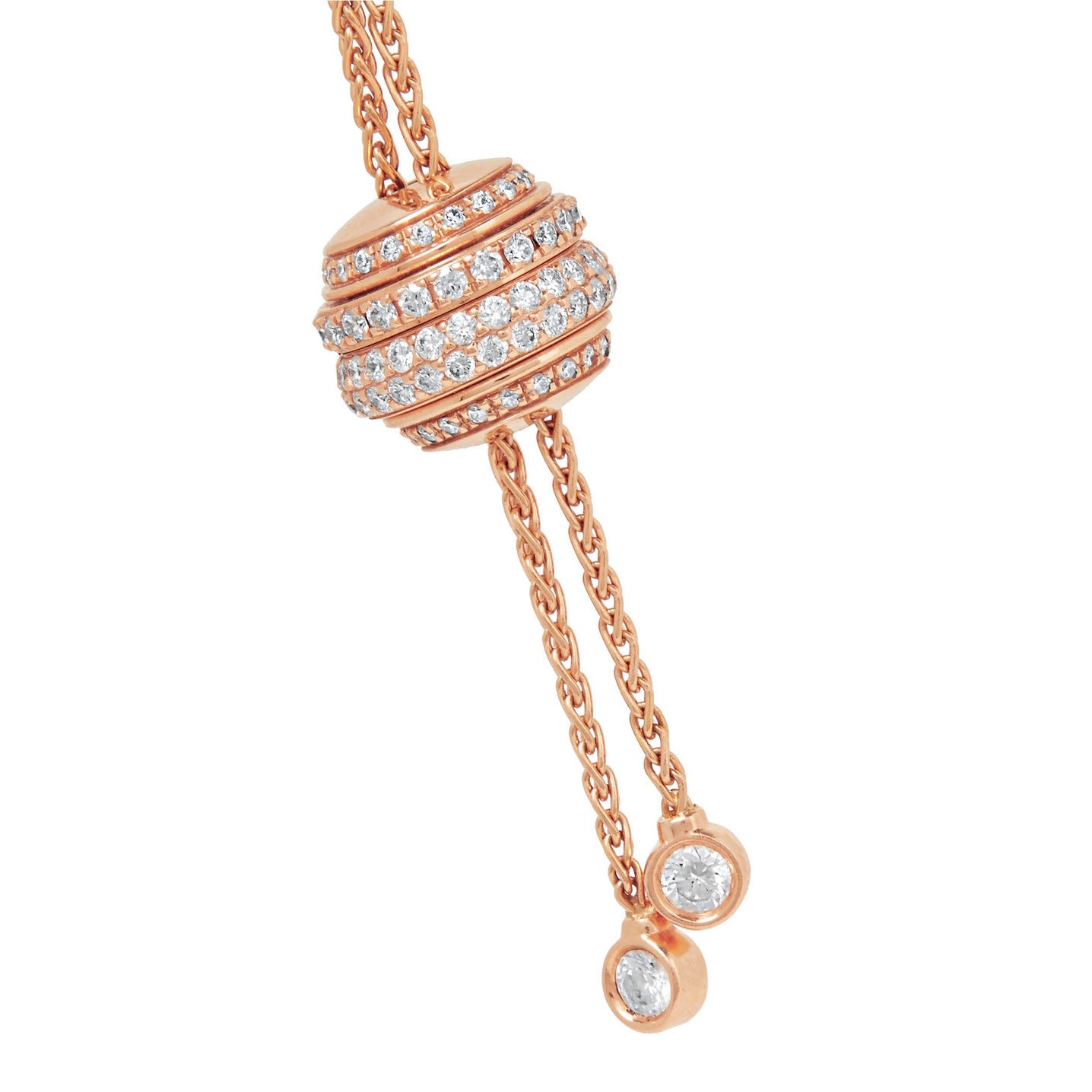 BJ-G33P0097 five-ring diamond pendant