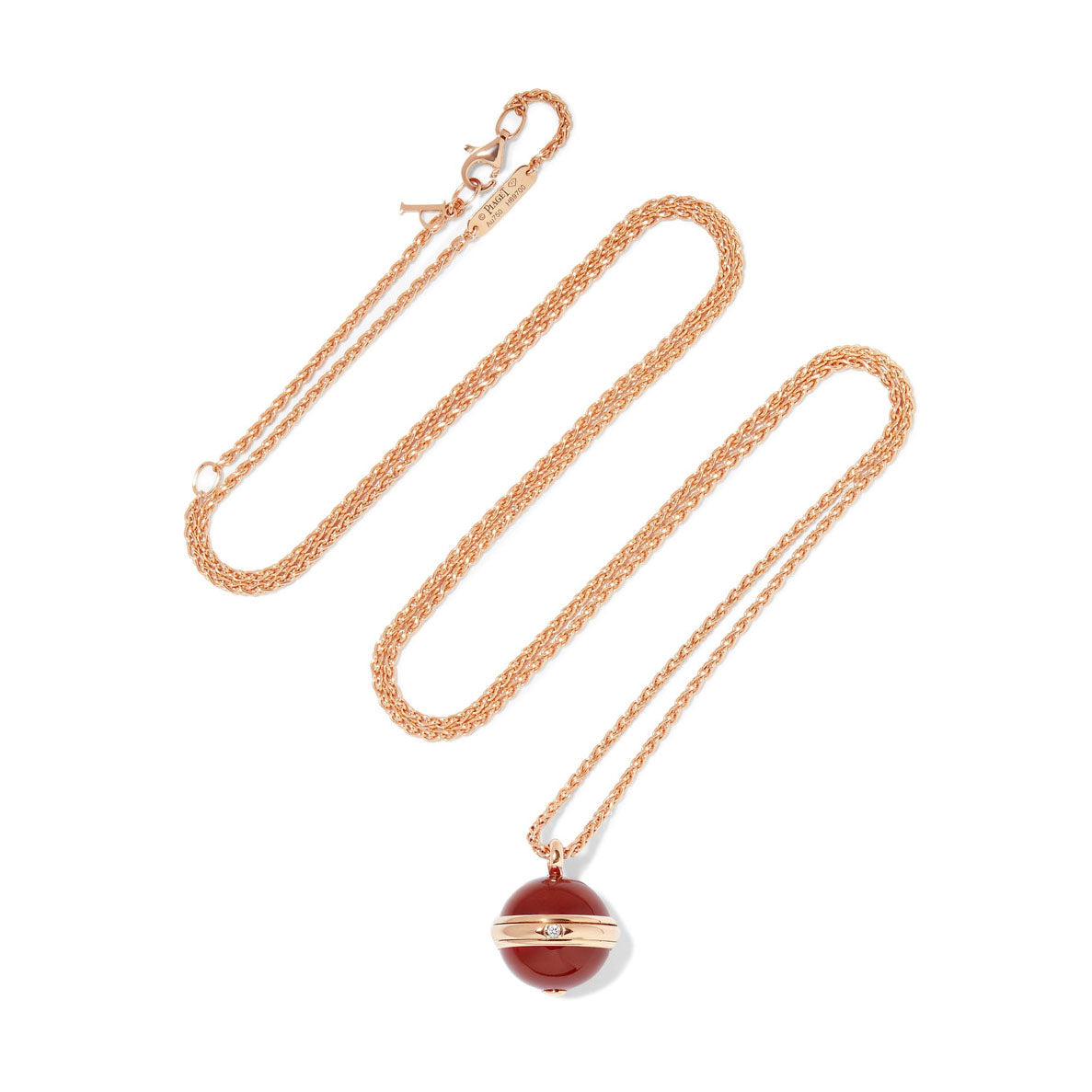 BJ-G33PA500 single diamond rotating necklace
