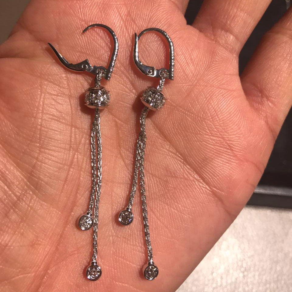 BJ-G38PZ300 fully studded swivel earrings
