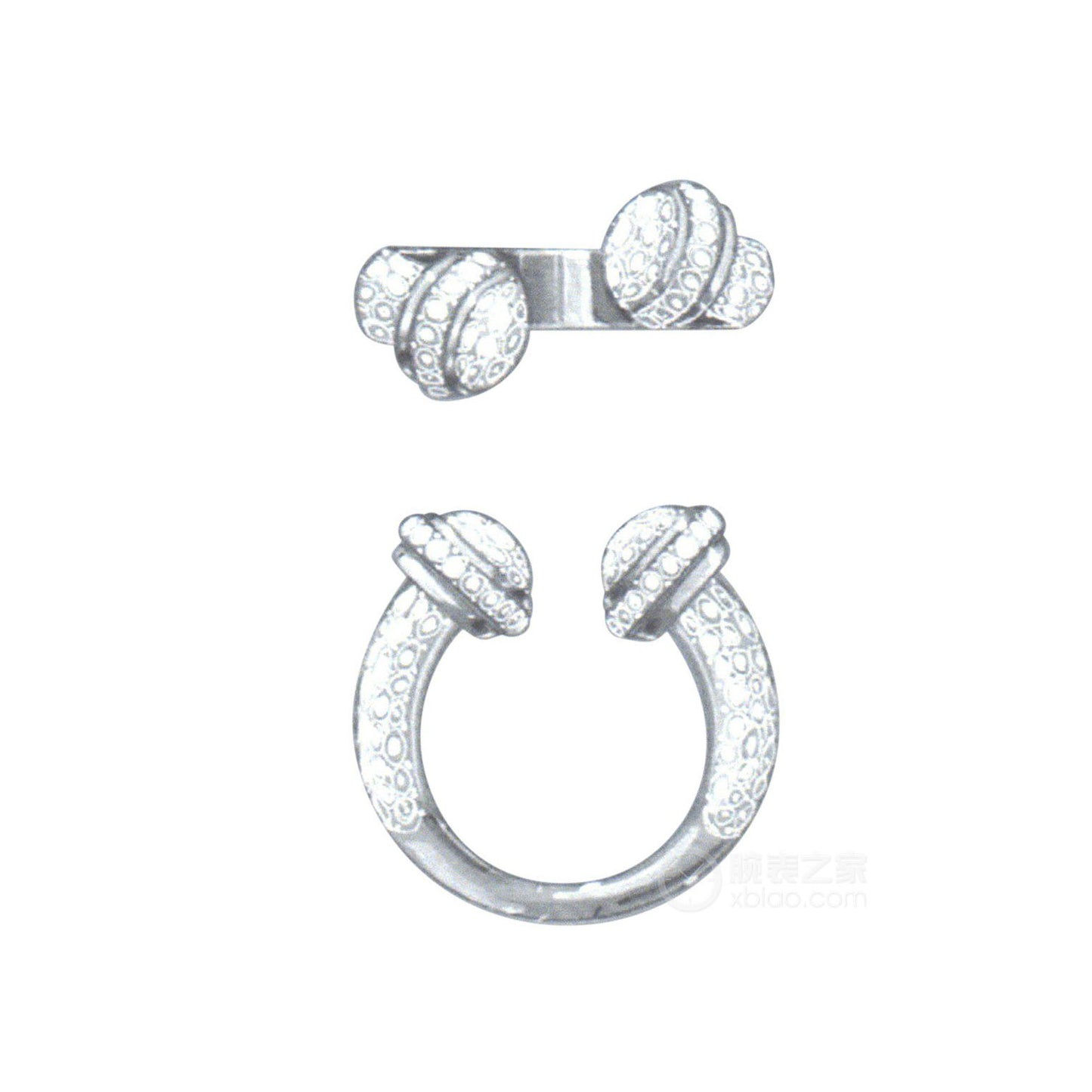 BJ-G34P3F00 fully set diamond ring