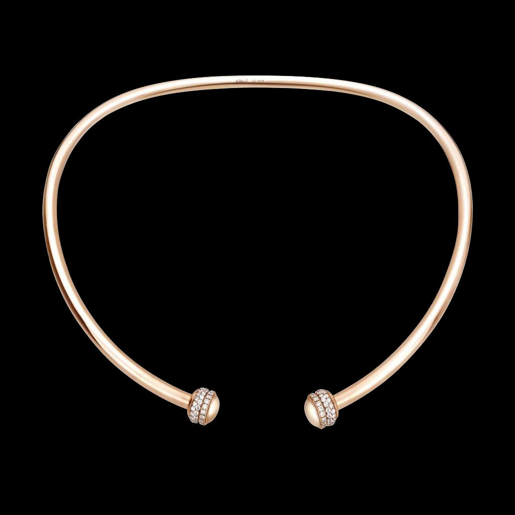 BJ-G37P9300 half-set open twist necklace
