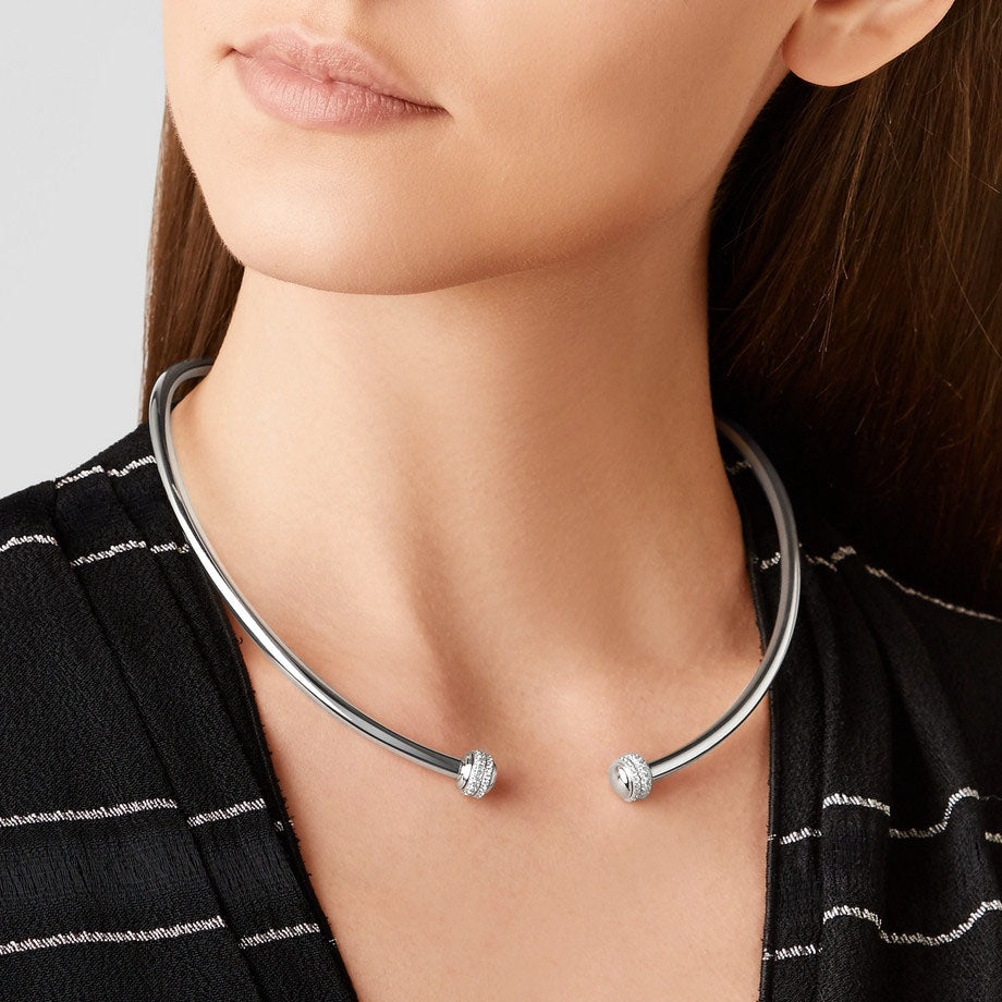BJ-G37P9300 half-set open twist necklace