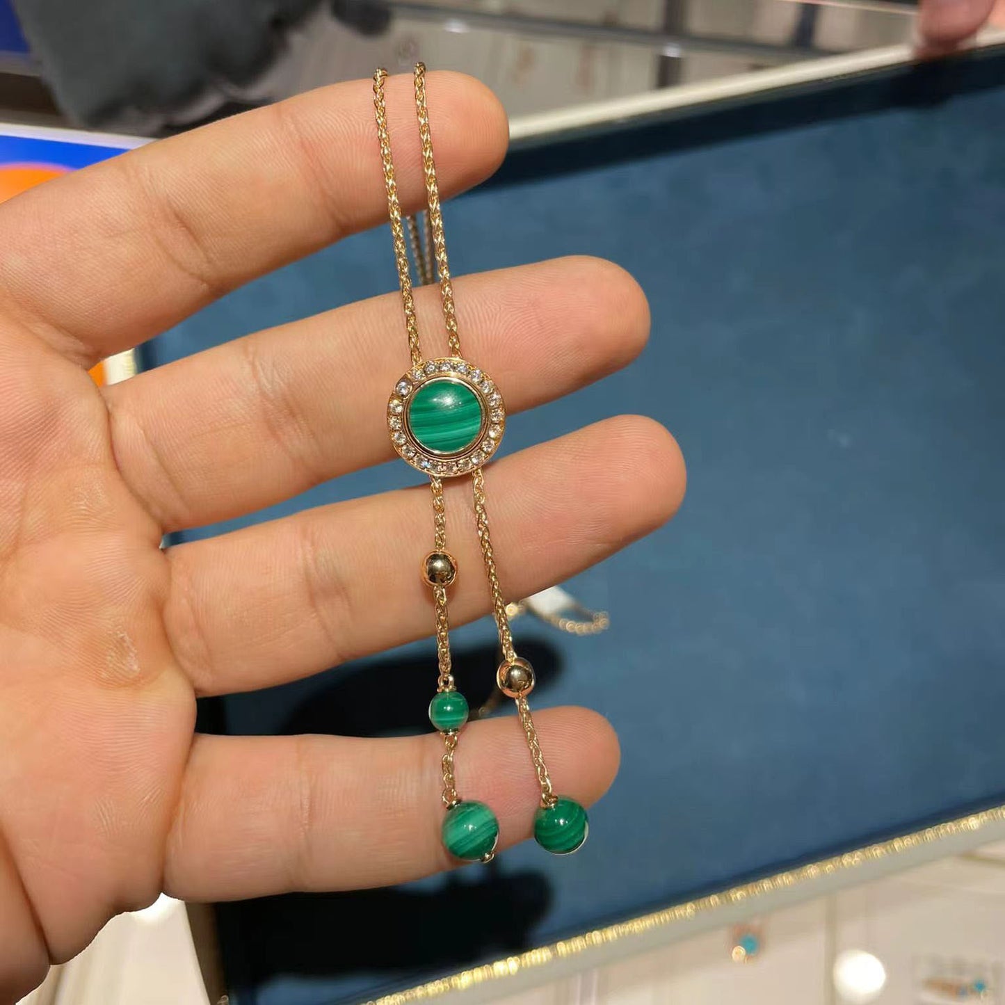 BJ-G33PE300 rotating ball large bead necklace