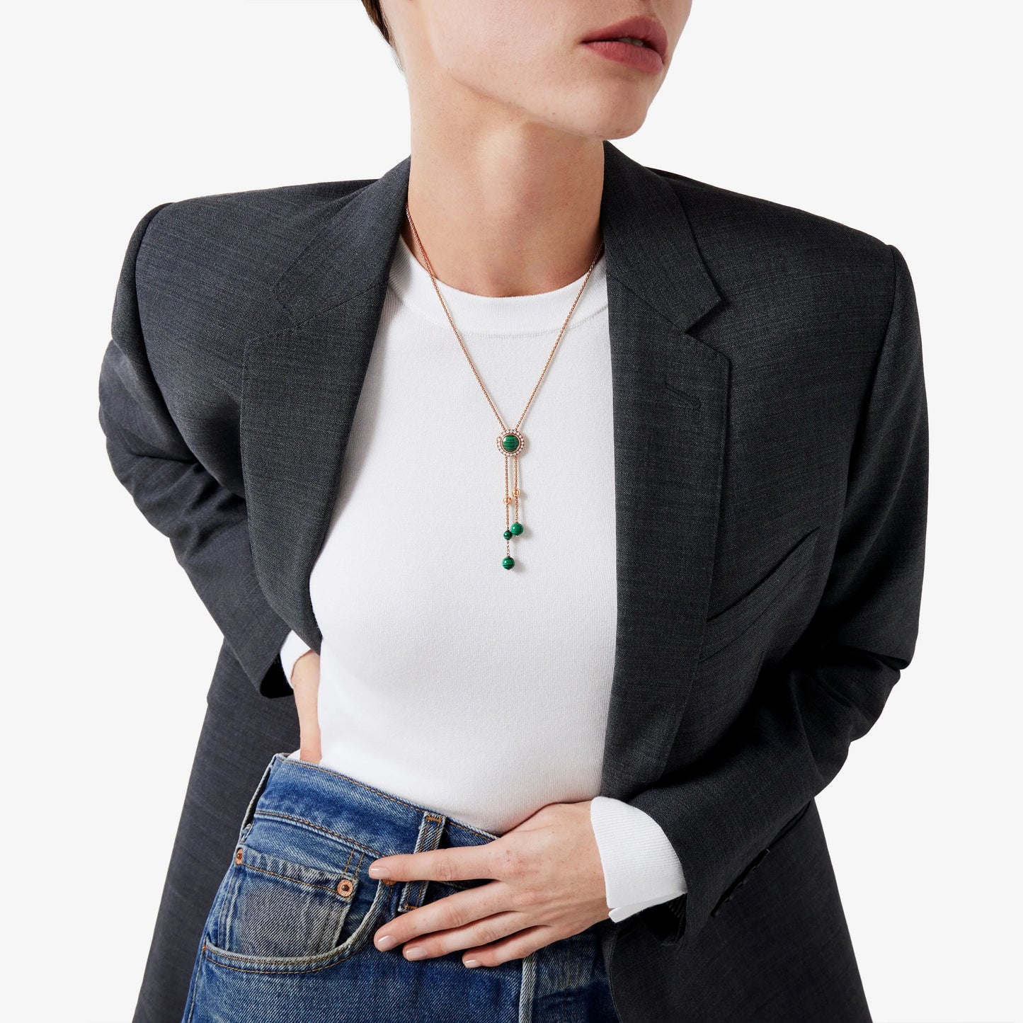 BJ-G33PE300 rotating ball large bead necklace