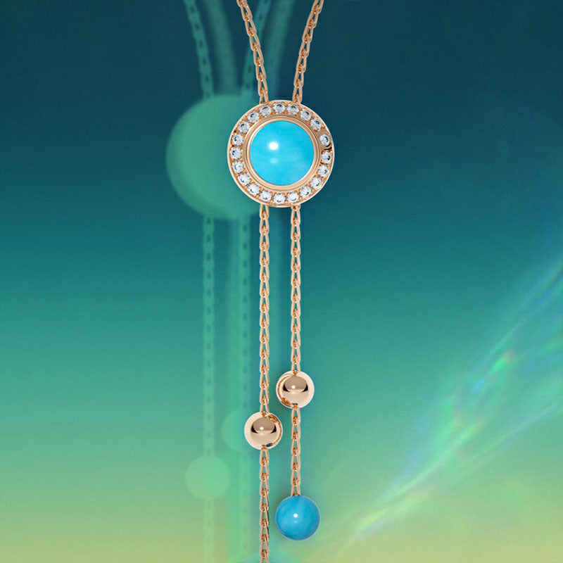 BJ-G33PE300 rotating ball large bead necklace
