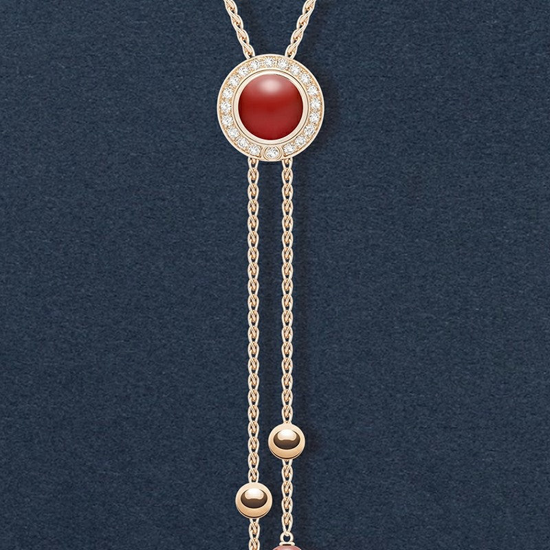 BJ-G33PE300 rotating ball large bead necklace