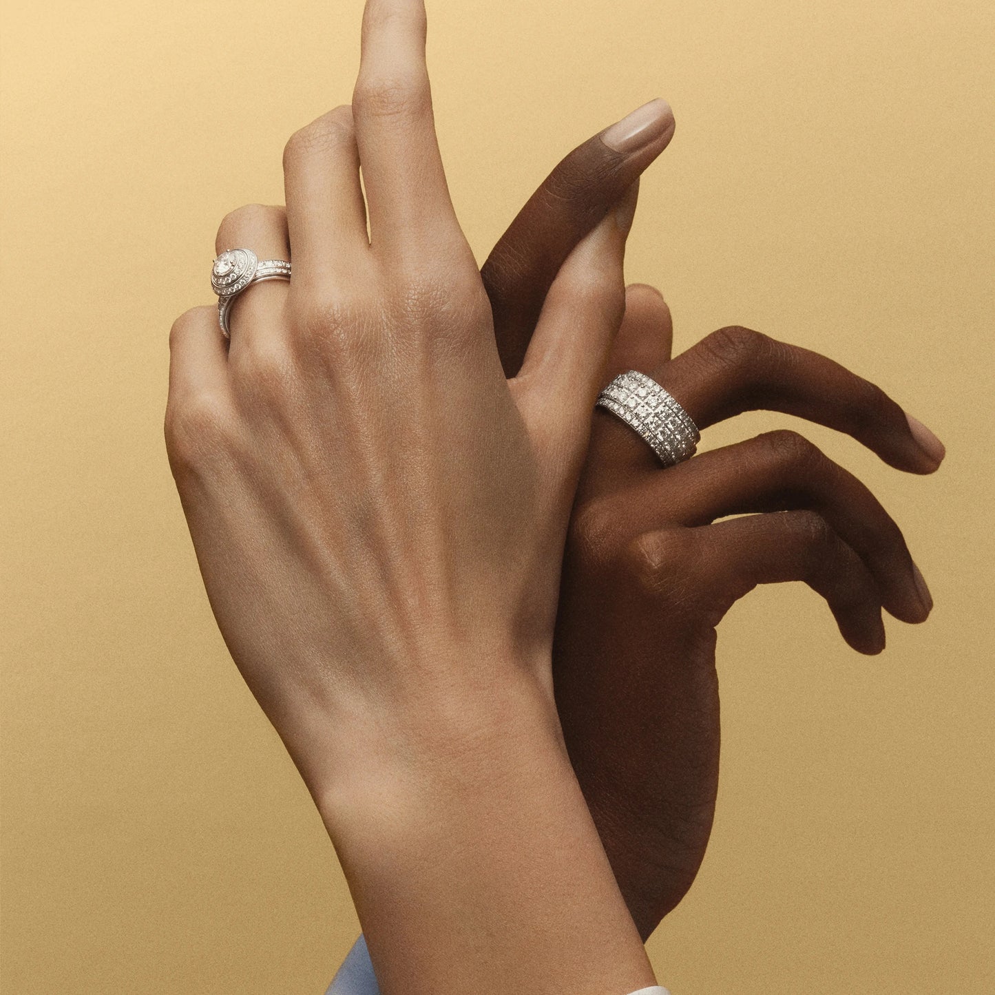 BJ-G34P8G00 double circle stone rotating ring