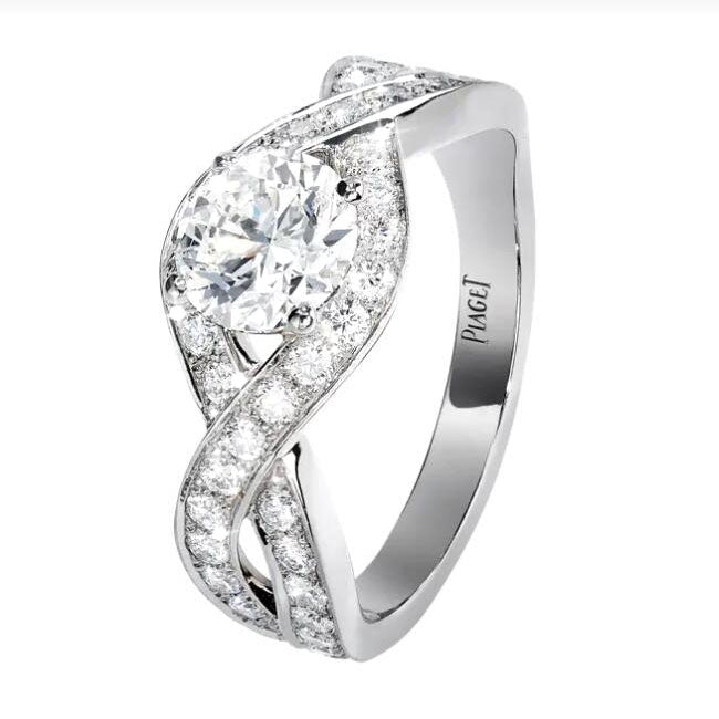 BJ-G34L4D00 Crossed Four-Prong Twist Arm Ring