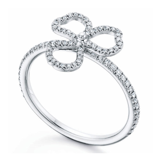 TIF42969423 small clover set with diamonds hollow flower ring 13#