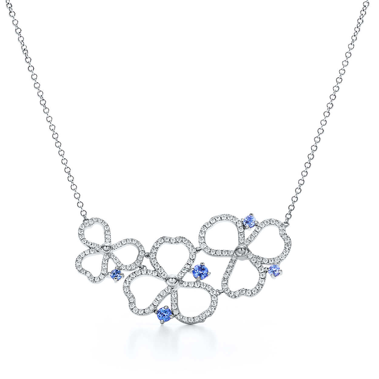 TIF44853220 Flower Rhyme Series Three-leaf Hollow Pendant