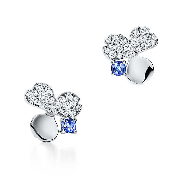 TIF26501795 Flower Rhyme Series and Tanzanite Earrings