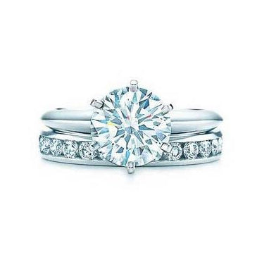 TIF51310147 six-claw diamond ring + diamond ring