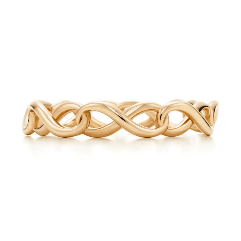 TIF7606775 8-figure light gold ring