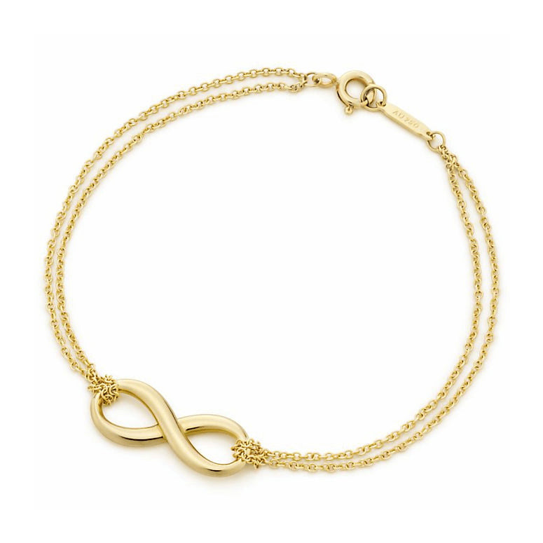 TIF43034704 light gold 8-character bracelet