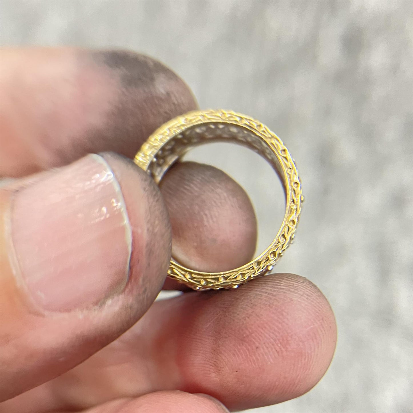 BQLT-RIN626922 color wide face straight arm ring