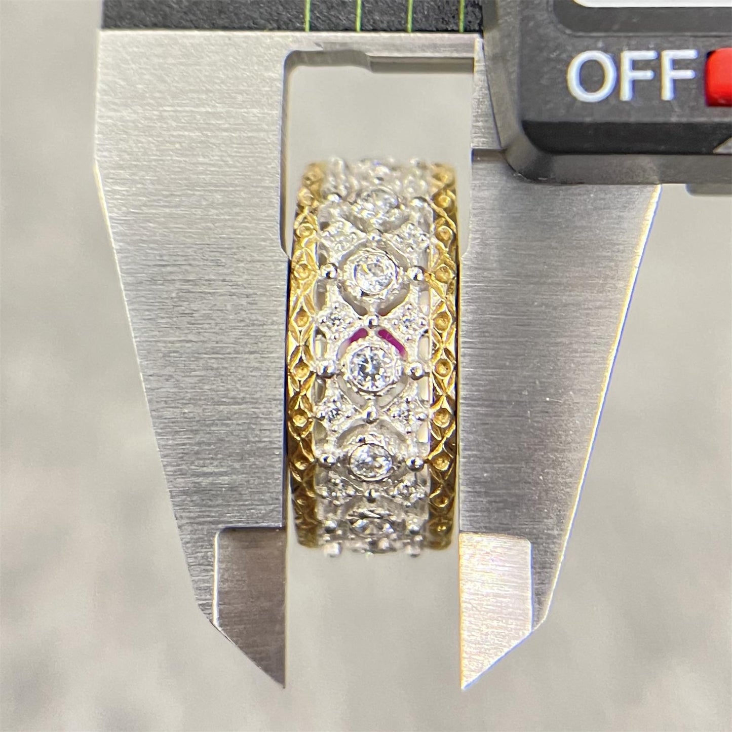 BQLT-RIN626922 color wide face straight arm ring