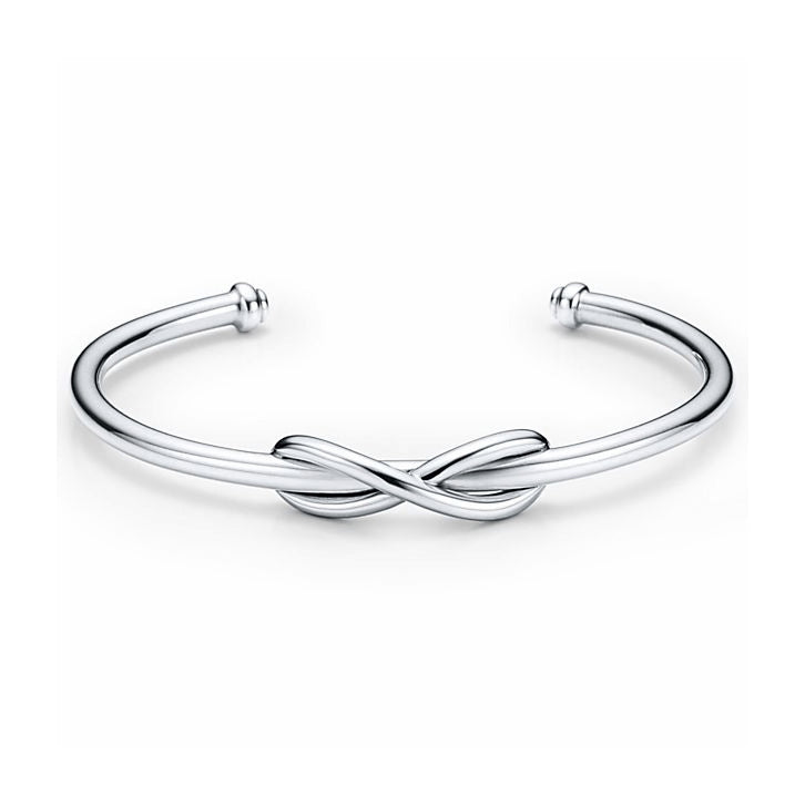 TIF81048220 light gold twisted 8-character open bracelet