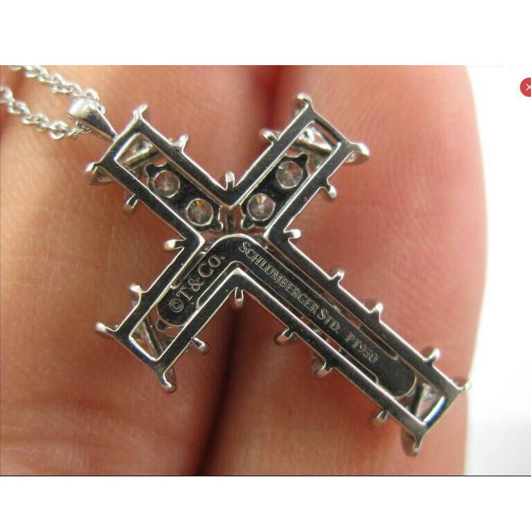 TIF60022679 Crossed Cross Pendant
