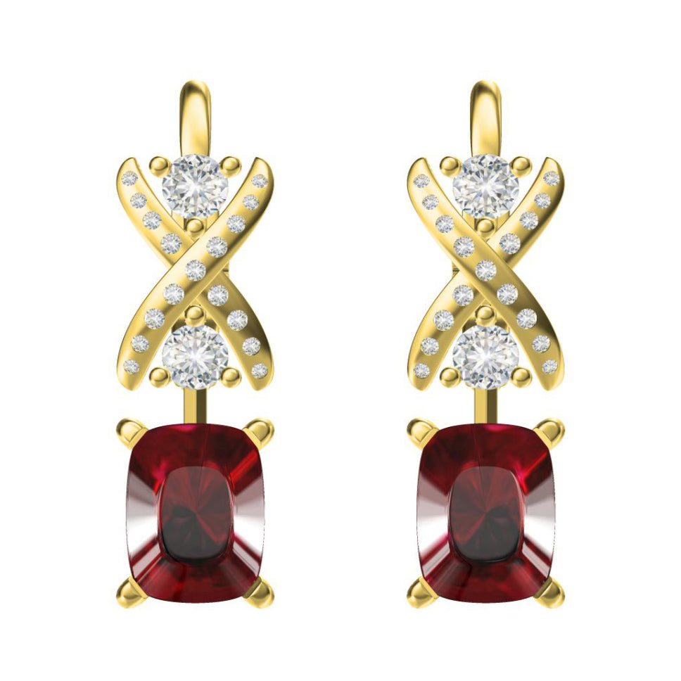 TIF77741439 fork and fork buckle colorful treasure four-claw ear hook