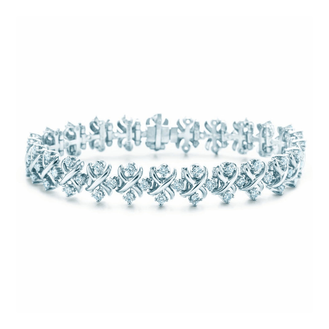 TIF49237012Lynn cross four diamond bracelet