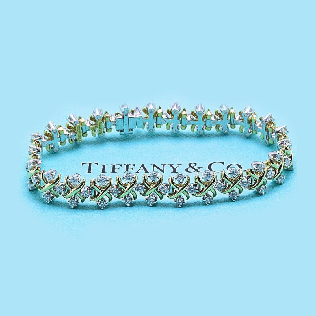 TIF49237012Lynn cross four diamond bracelet