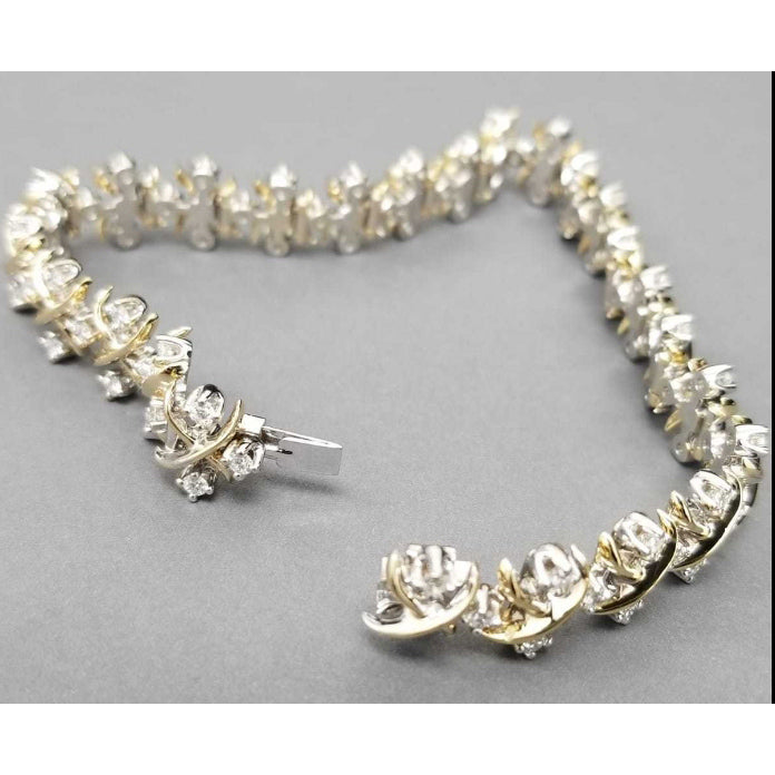 TIF49237012Lynn cross four diamond bracelet