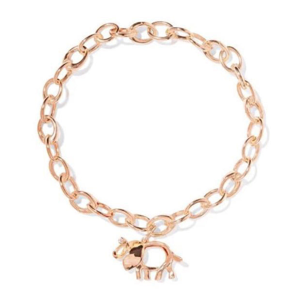 TIF49220358 single diamond elephant bracelet