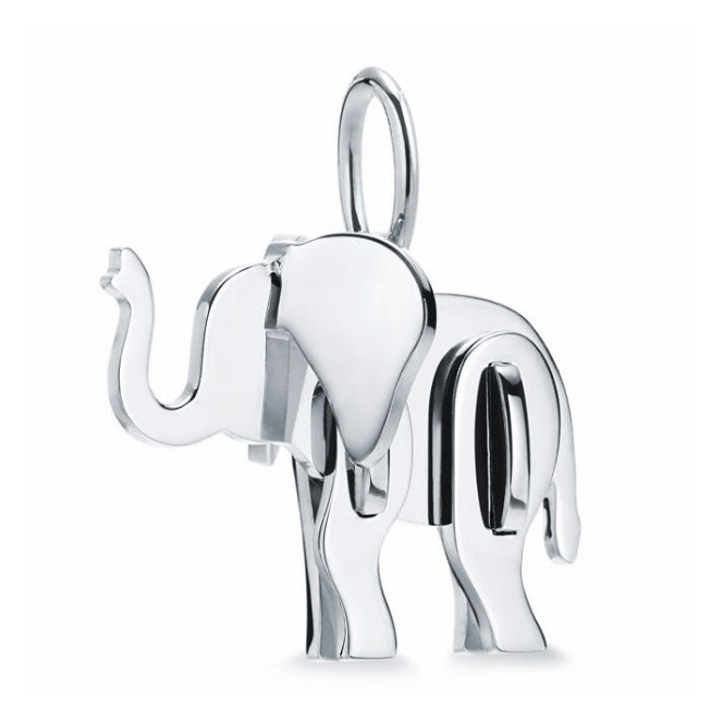 TIF34324421 light gold elephant pendant