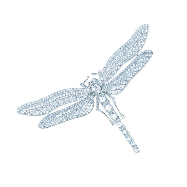 TIF27317543 Full diamond dragonfly brooch