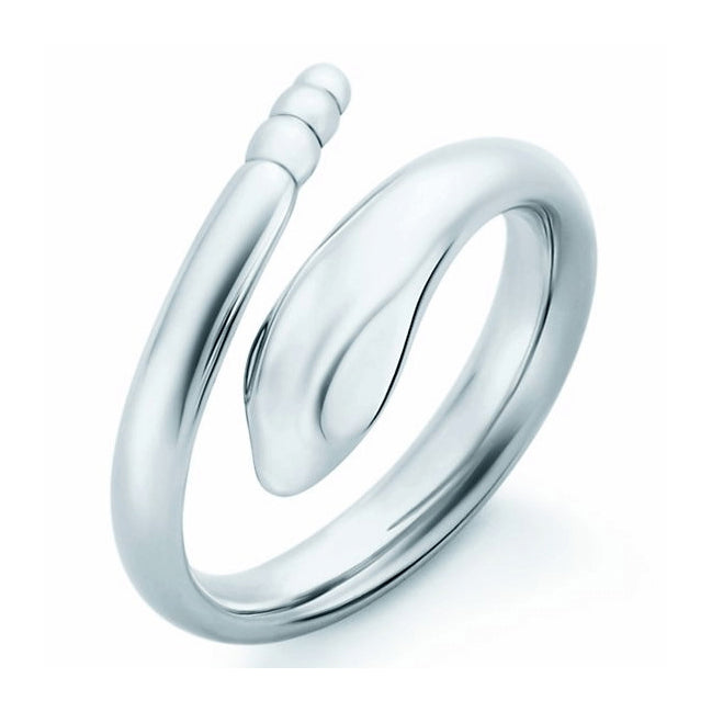 TIF51926514 light gold snake ring