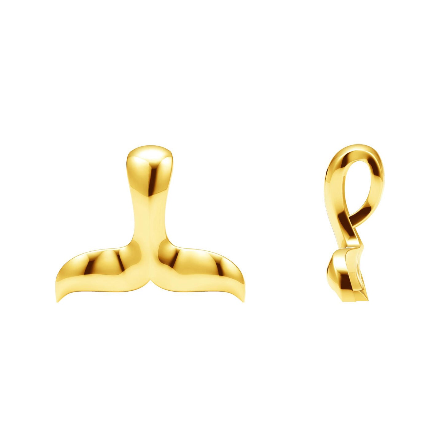 TIF31758569 light gold dolphin tail pendant