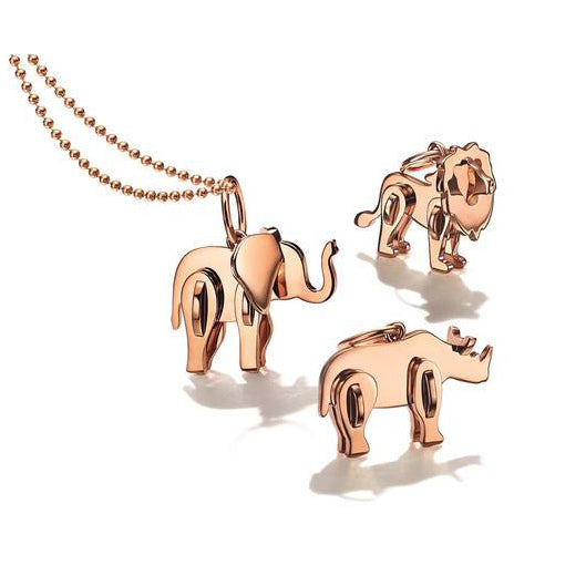 TIF64186698 Rhino light gold pendant
