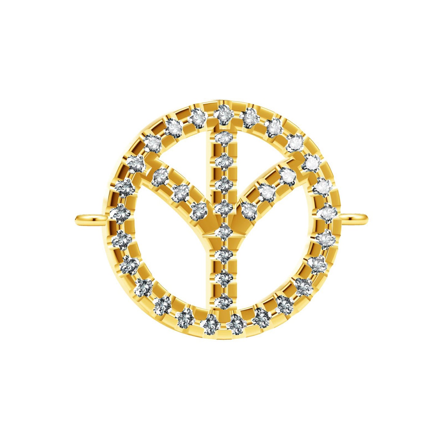 TIF70961318 anti-war diamond small letter bracelet