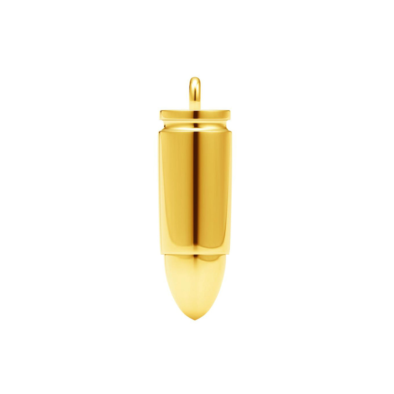 TIF74472570 anti-war light gold bullet pendant