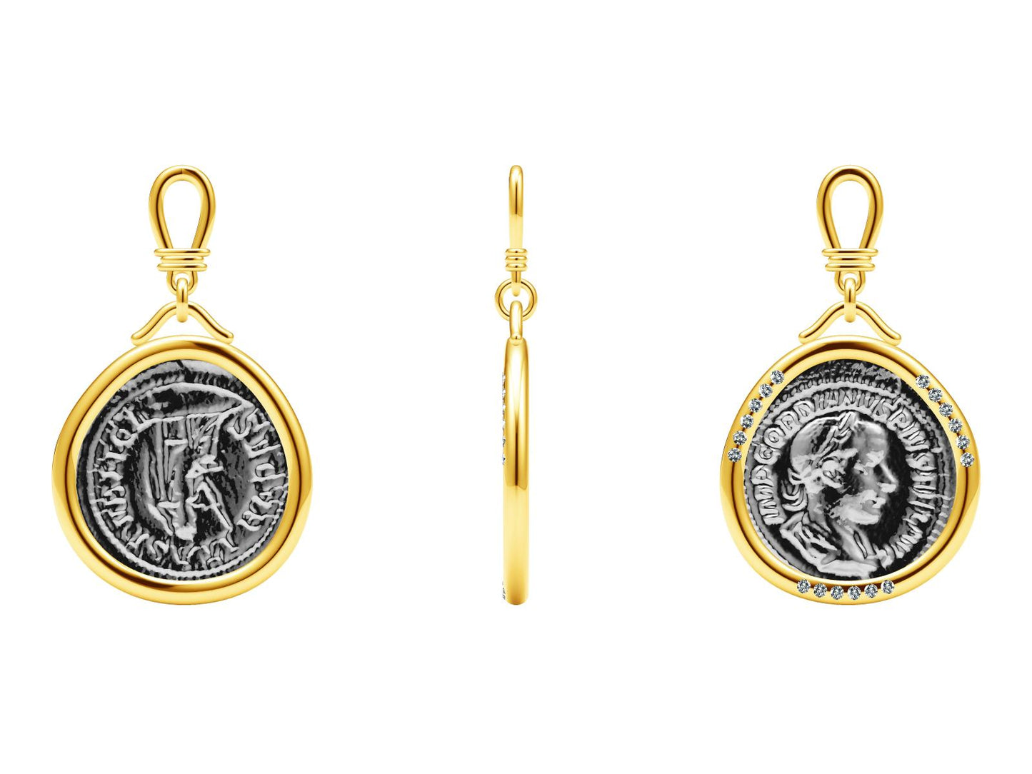 BGL-347707 money round coin ancient coin pendant