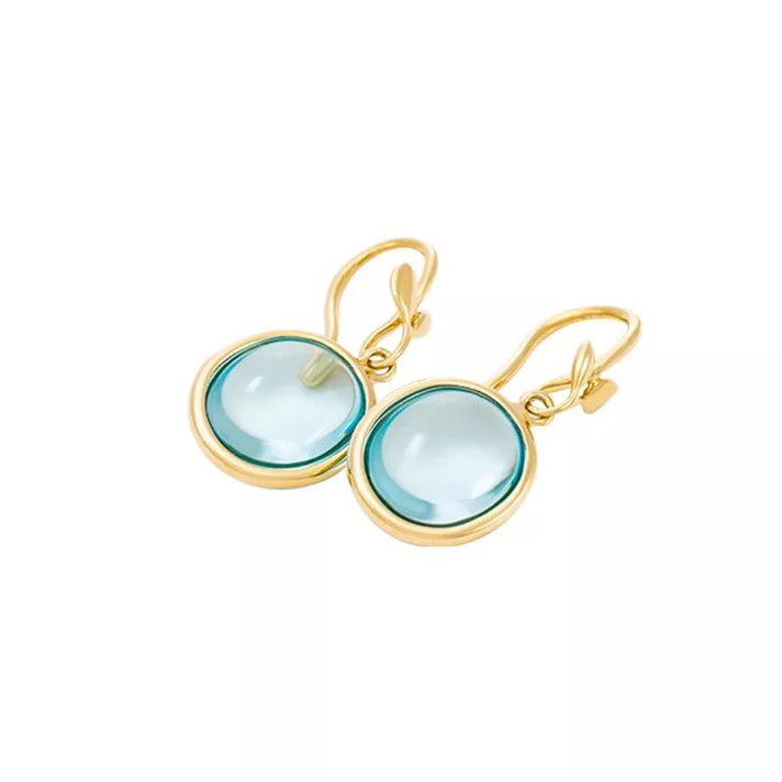 TIF11316788 crystal olive leaf ear hooks