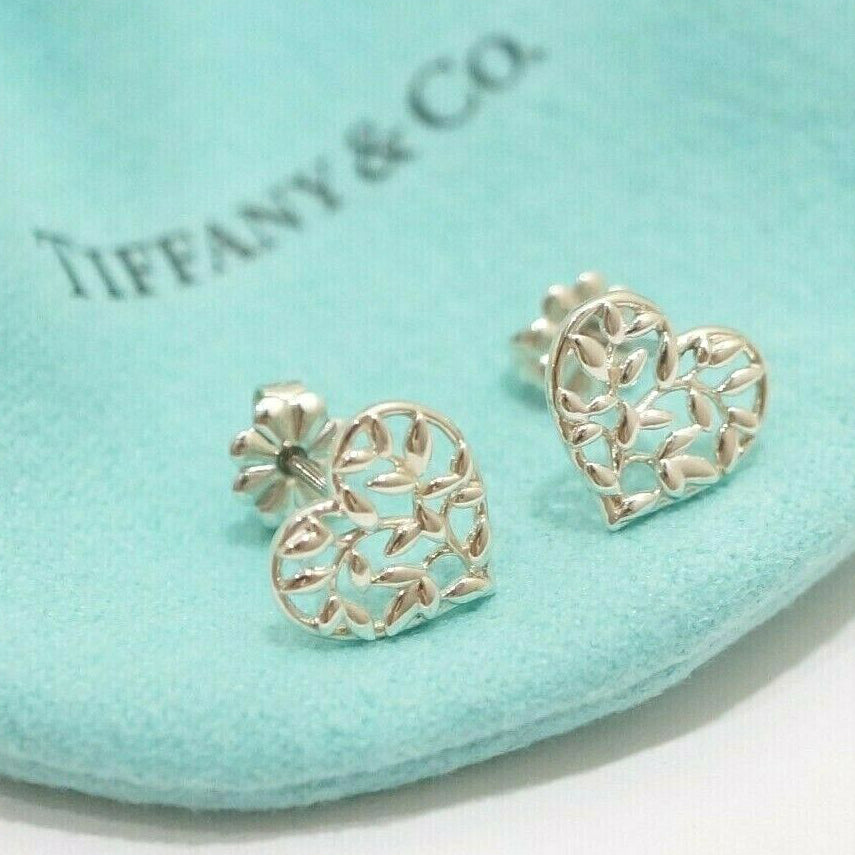 TIF600219755 branch heart-shaped earrings