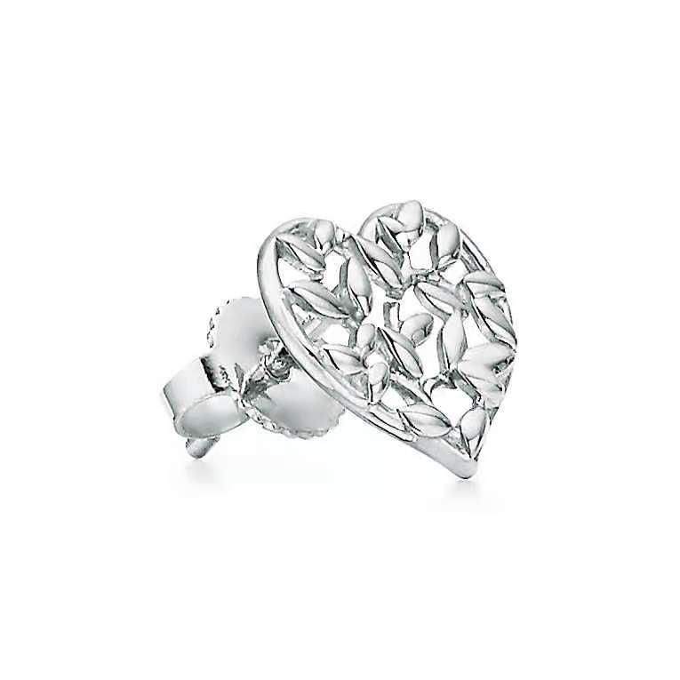 TIF600219755 branch heart-shaped earrings