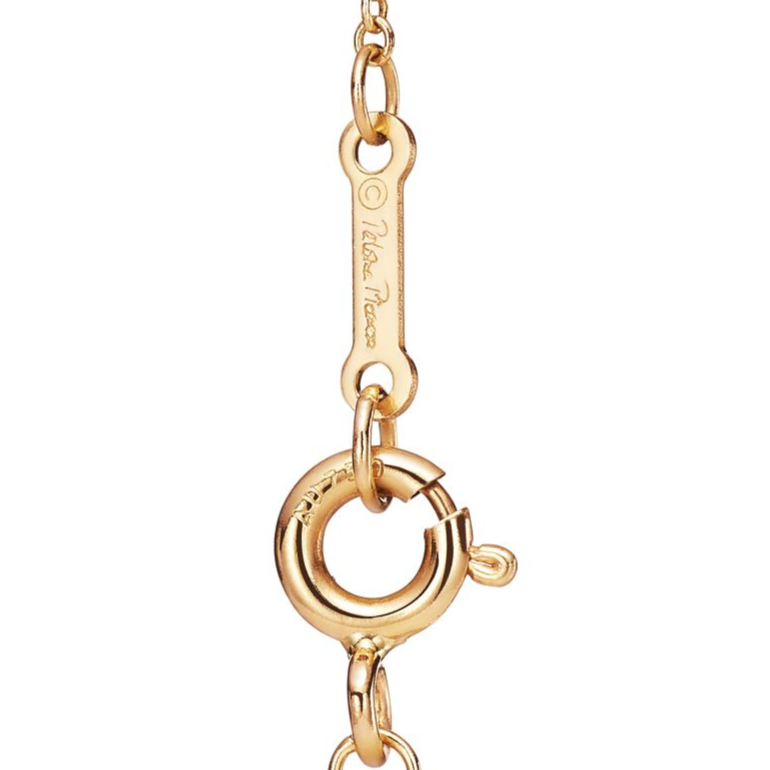 TIF60021502 small light gold olive leaf pendant