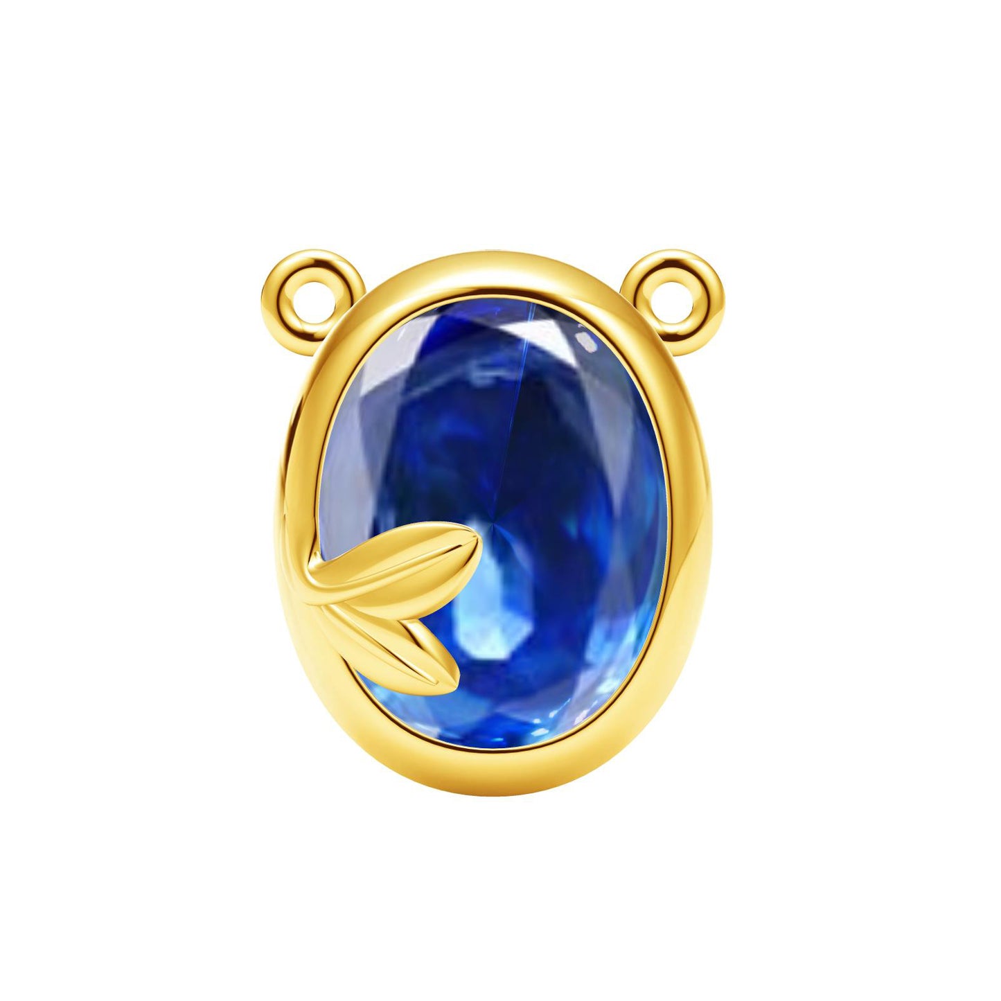 TIF80619899 egg-shaped leaf blister pendant