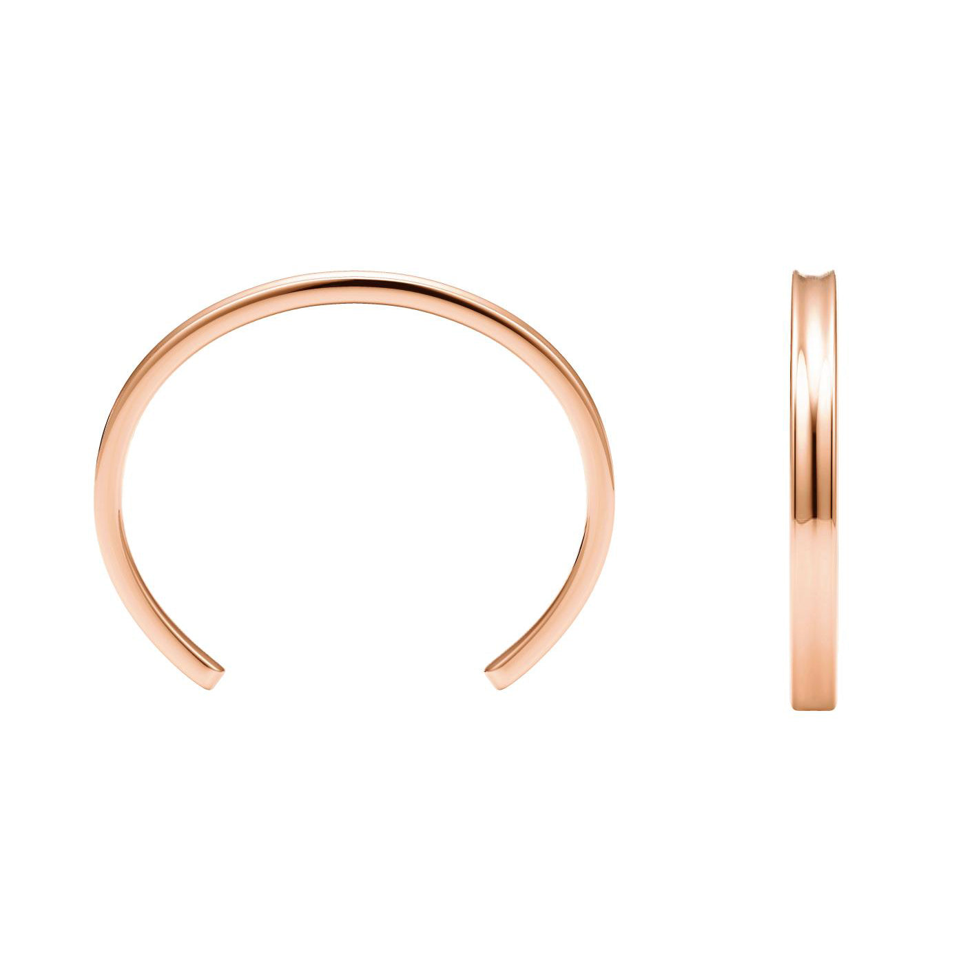 TIF47725144 light gold concave arm open bracelet