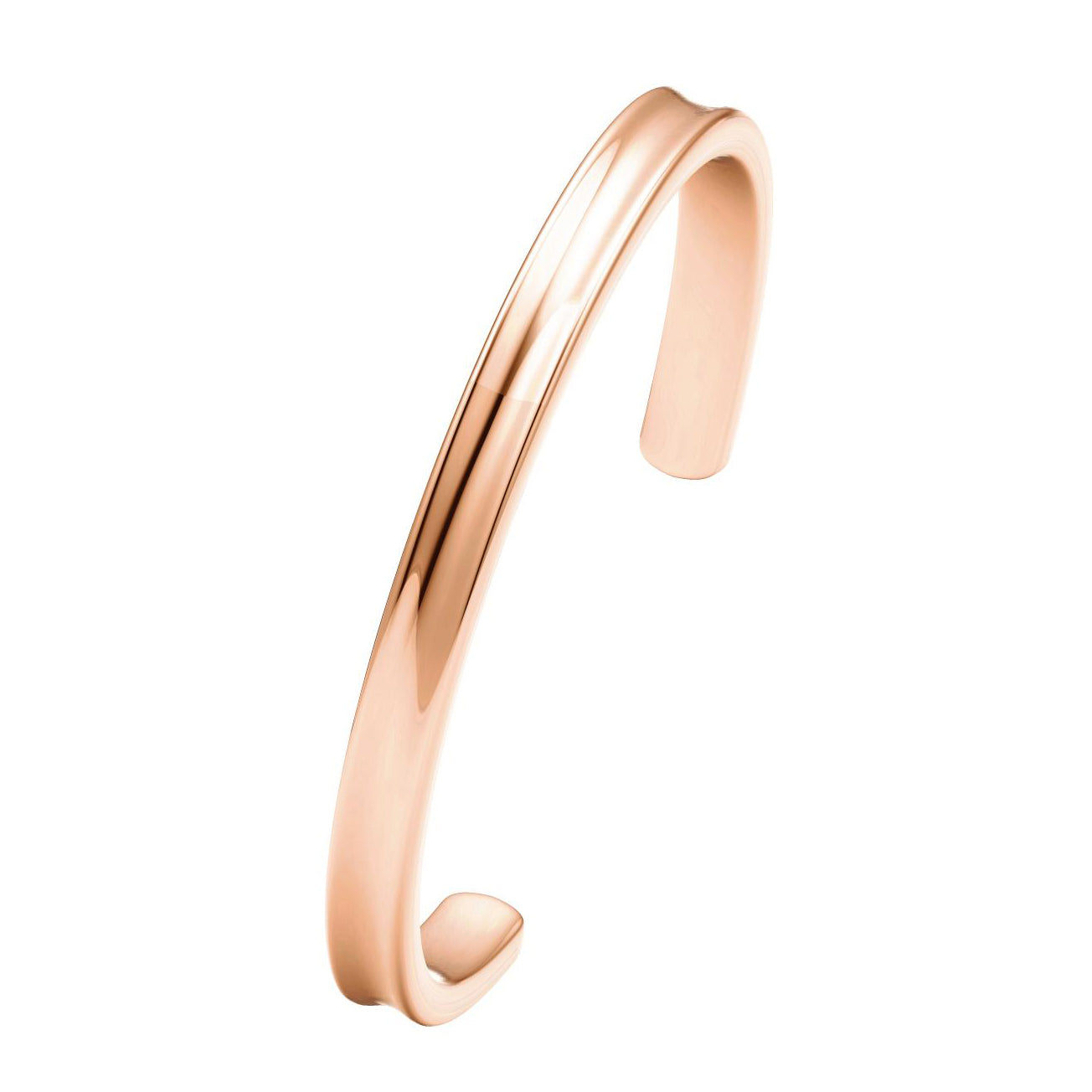 TIF47725144 light gold concave arm open bracelet