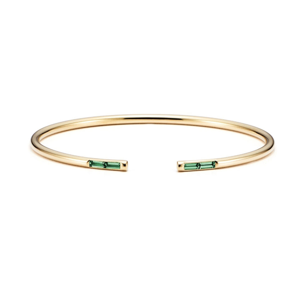 TIF7101711 single hollow square diamond open bracelet