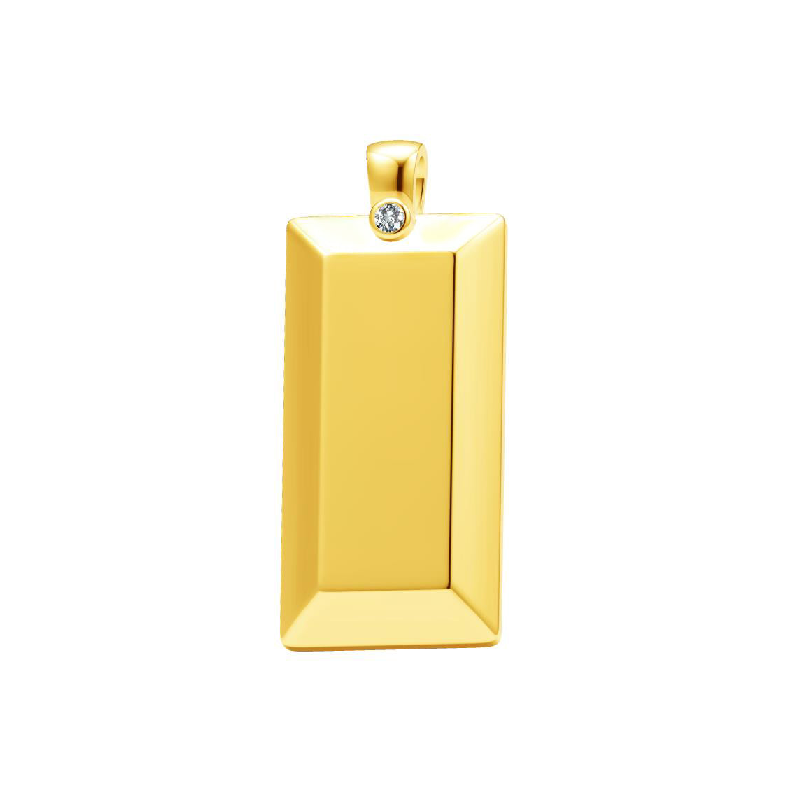BGL-CL758061 rectangular logo pendant