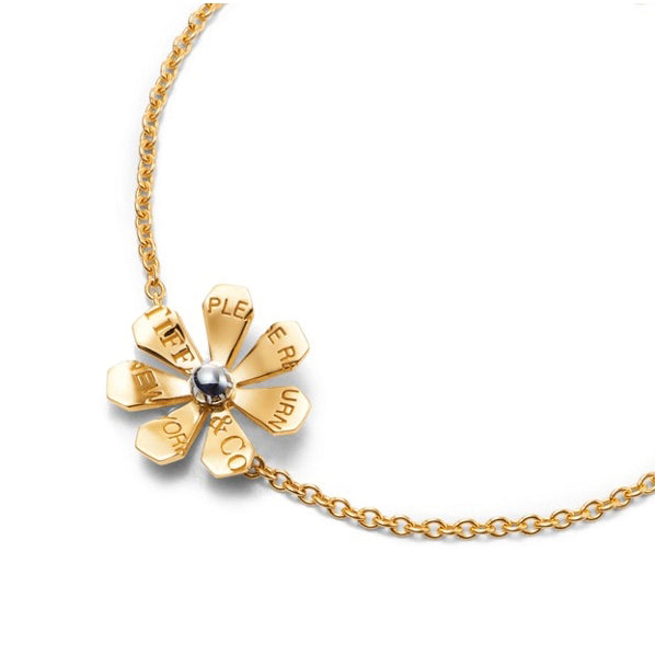 TIF44087520 letter daisy flower bracelet