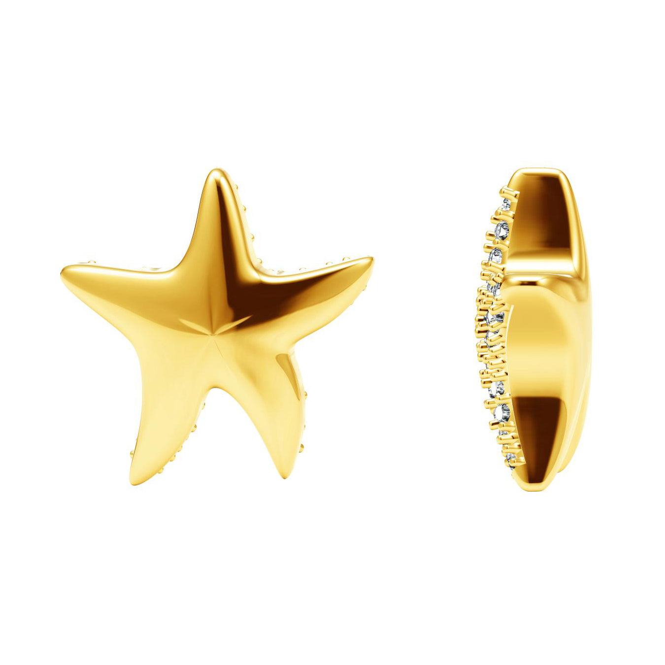 TIF13802101 full diamond starfish pendant