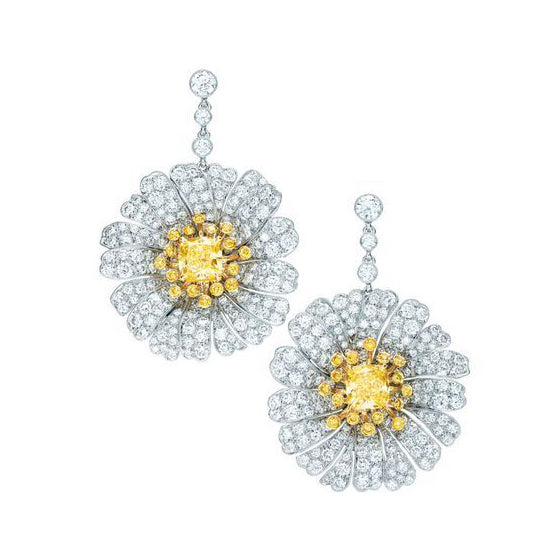 TIF17518166 full diamond chrysanthemum earrings